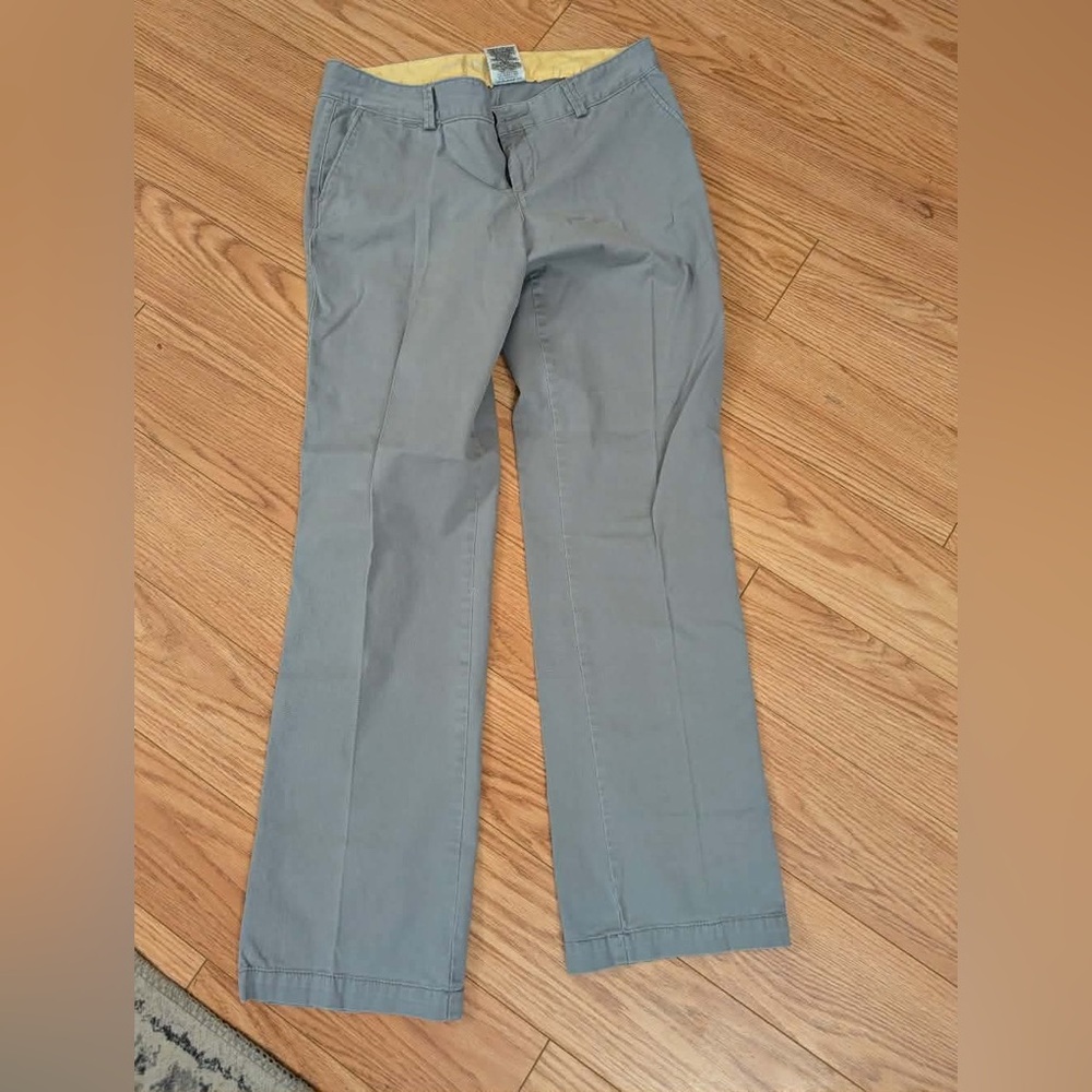 Women’s Gray Cotton Blend Pants - Size US 8M